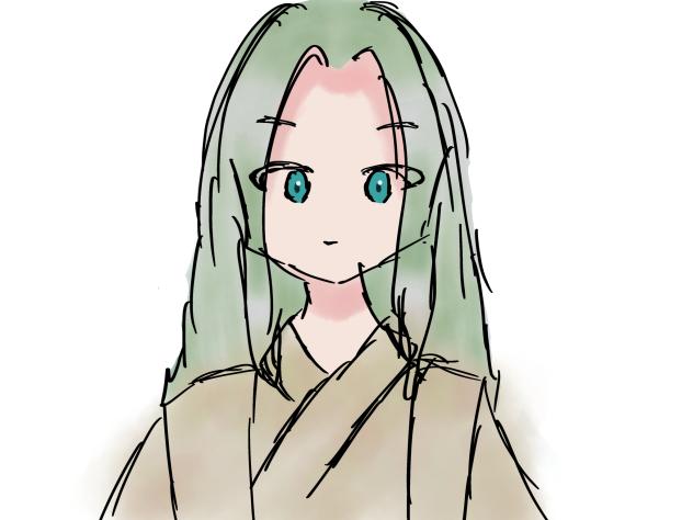 #あのこの2pを水彩で