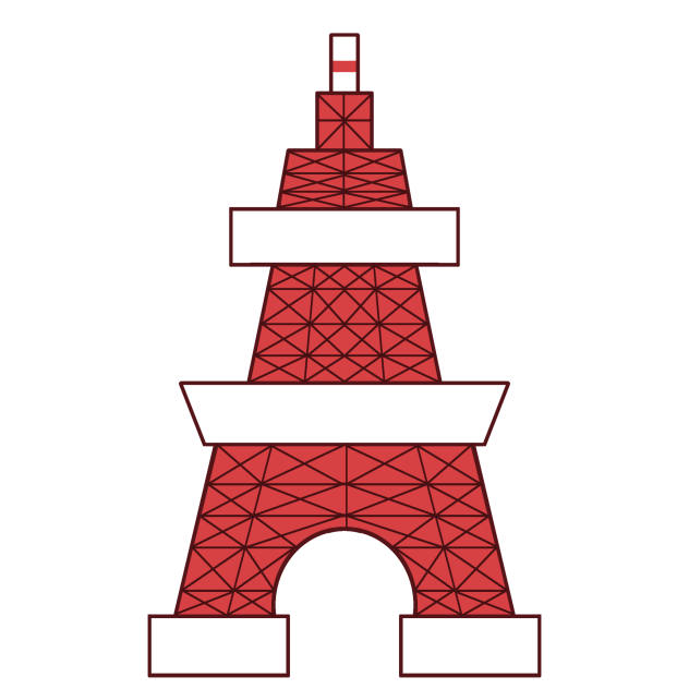 Tokyo Tower (Red and white)