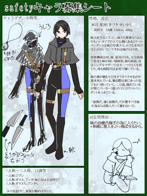 キャラ募参加失礼します