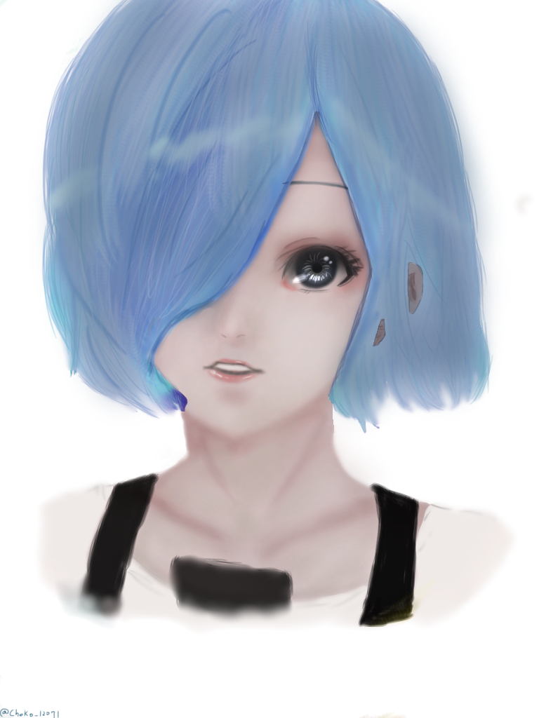 厚塗り練習 東京喰種reのトーカちゃん Ibispaint