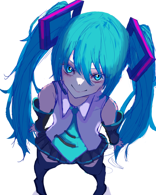 初音ミク　俯瞰