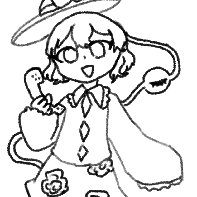 こいしちゃん塗り絵