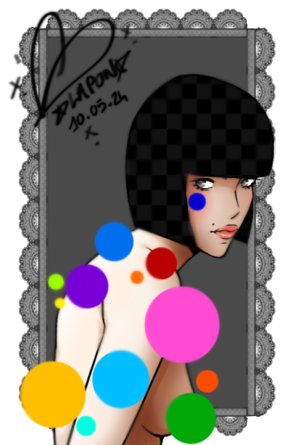 Rainbow Polka Dots_2024 - ibisPaint