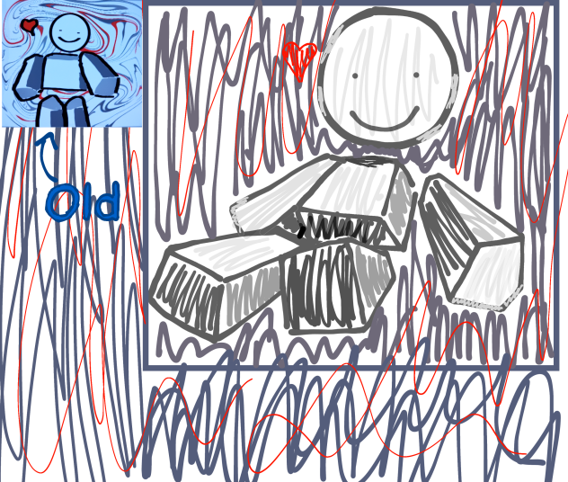 redrawing my old Roblox style