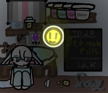 Snowy In her room...