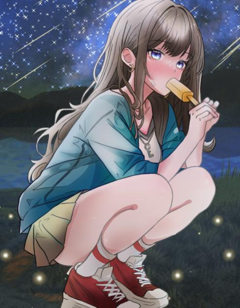 …夜なのに…君のせいで熱いよ…。