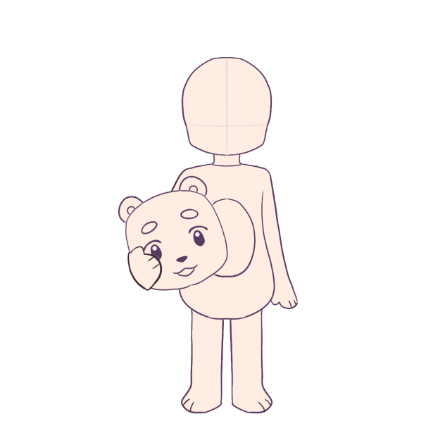 Mini character Bear suit