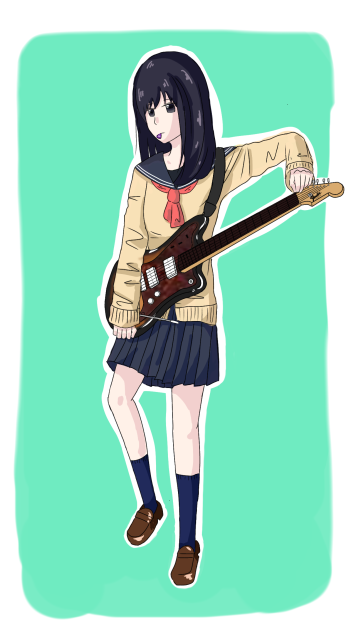 ギター女子高生 Ibispaint ギター女子高生 Ibispaint