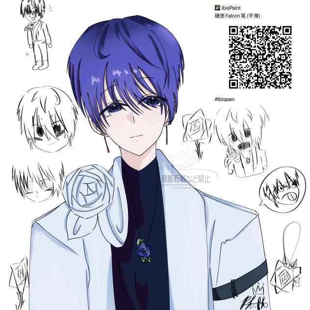 玫瑰🌹（其实是蓝色的