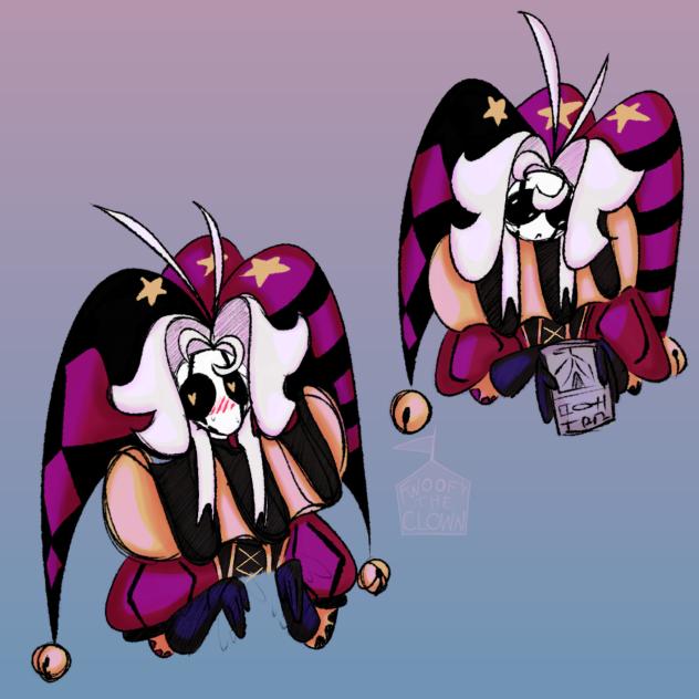 Red clown jester go brr