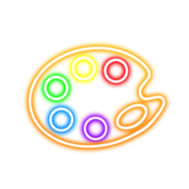 Palette neon sign