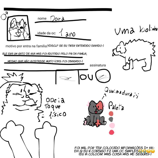 Oc para Qualquer coisa da minha vida