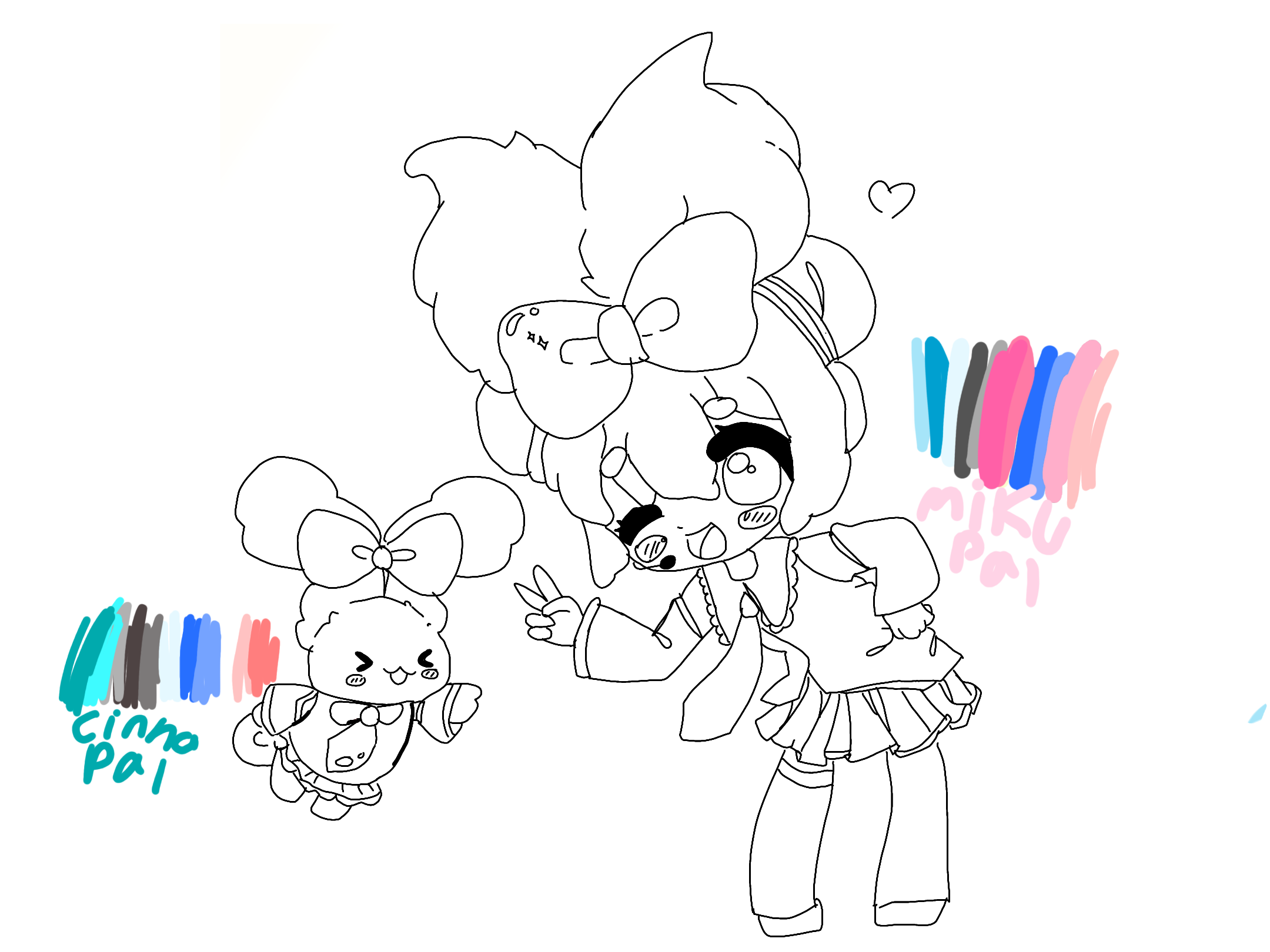 MIKU x Cinnamoroll color pallete - ibisPaint