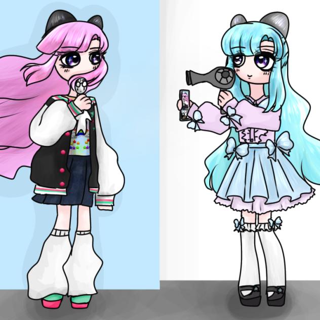 なびく髪の毛の撮影