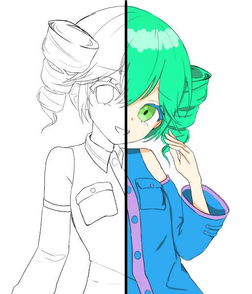 テトの塗り絵でノイズチャレンジ！
