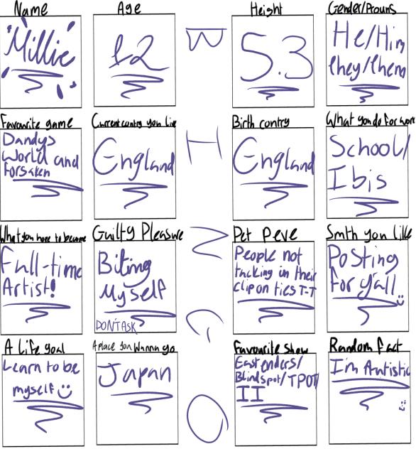 A little bingo bc im bored lol