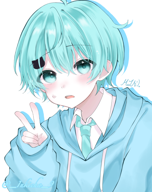 ピース✌️💙
