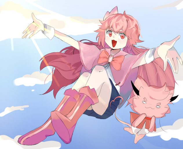 Magical girl or cat Remake or Redraw