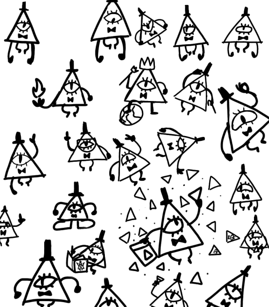 dibujos dándome de bill