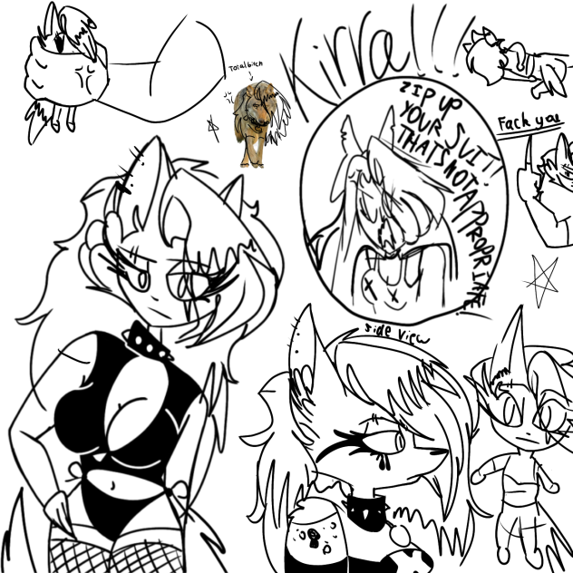 Hazbin hotel oc doodles cuz I’m bored