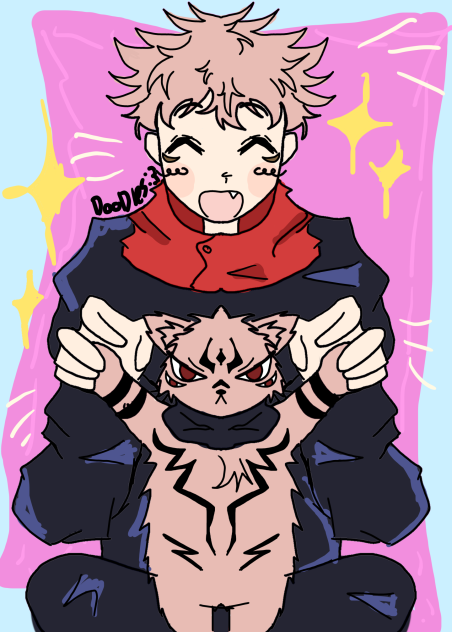 Yuji and Cat sukuna✨