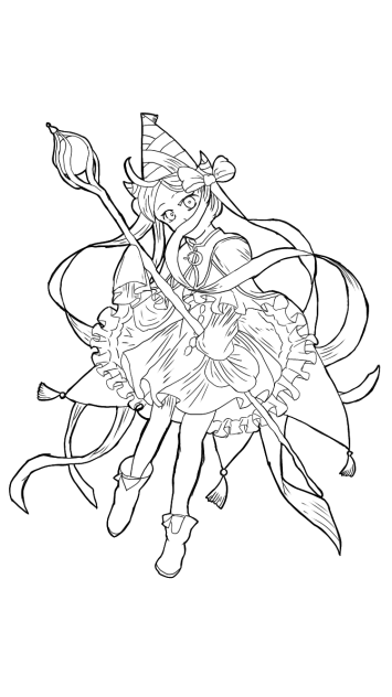 イニニアちゃん　線画
