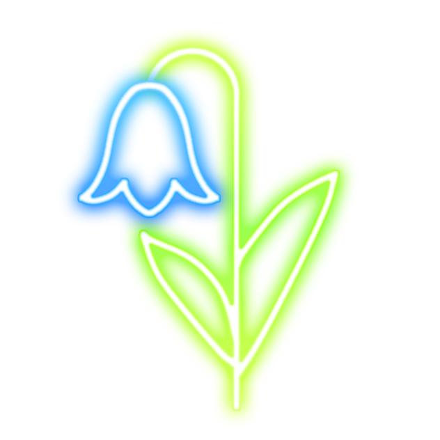 Bluebell neon sign