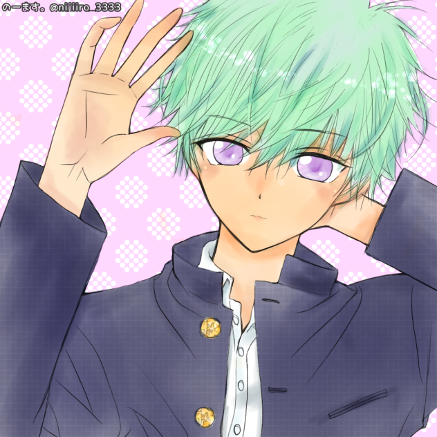 のーます。さんの線画です