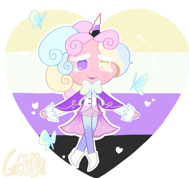 Happy pride month!! with cream unicorn!!