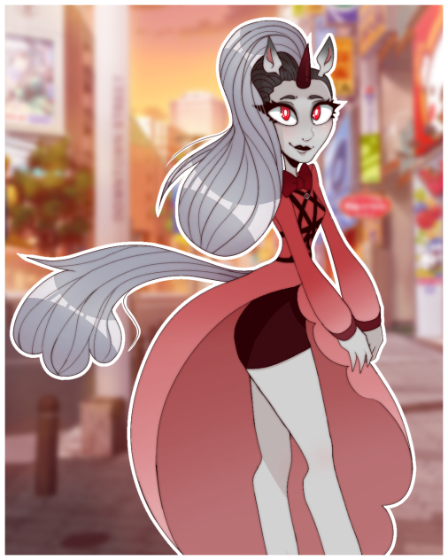 Indigo wears falsies