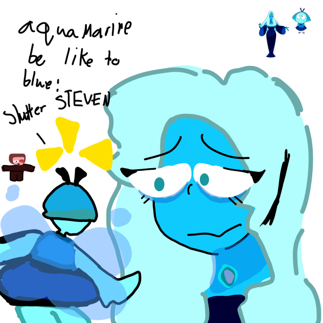 Tired blue