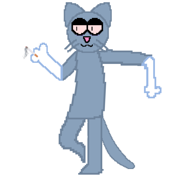 My fursona smoking