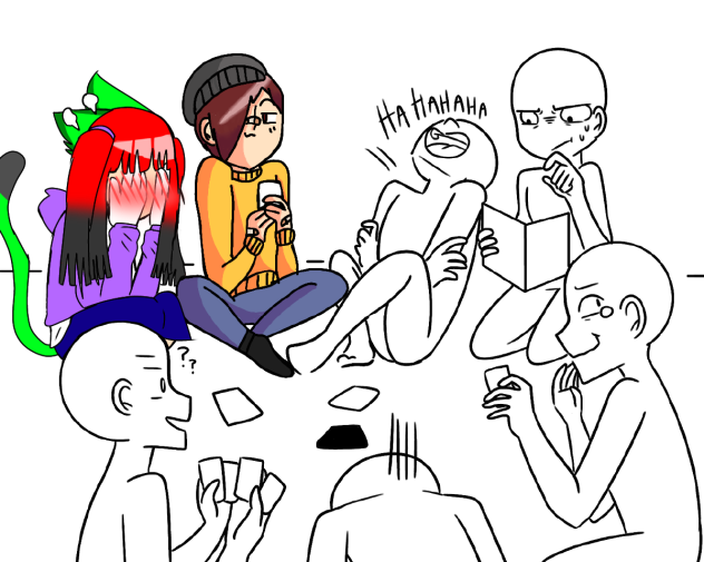 card game collab - ibisPaint