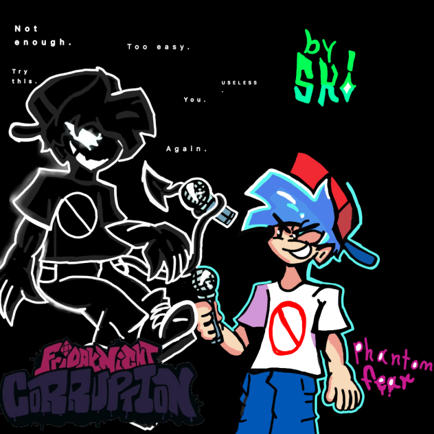 EVIL BF VS BF PHANTOM FEAR Speedpaint - ibisPaint