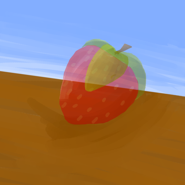 glass strawberry🍓