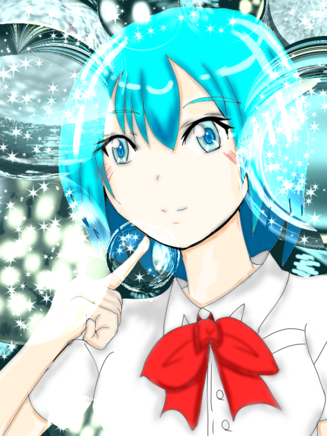 光を散らして