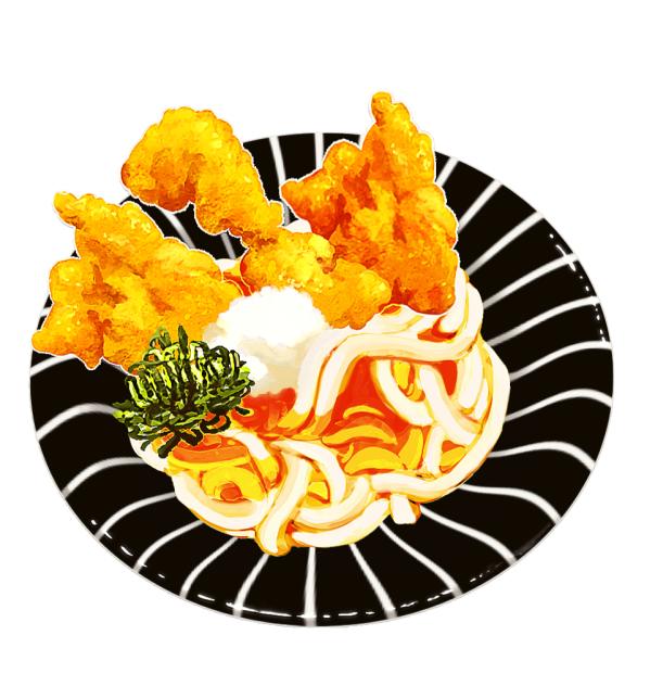 とり天うどん