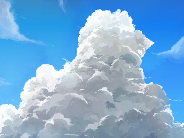 入道雲　背景
