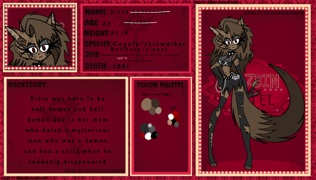 Hazbin hotel of full body red sheet