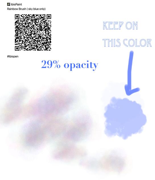Rainbow Brush (sky blue only) - ibisPaint