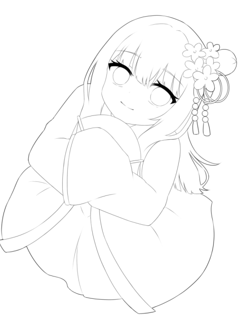 ひな祭り　線画