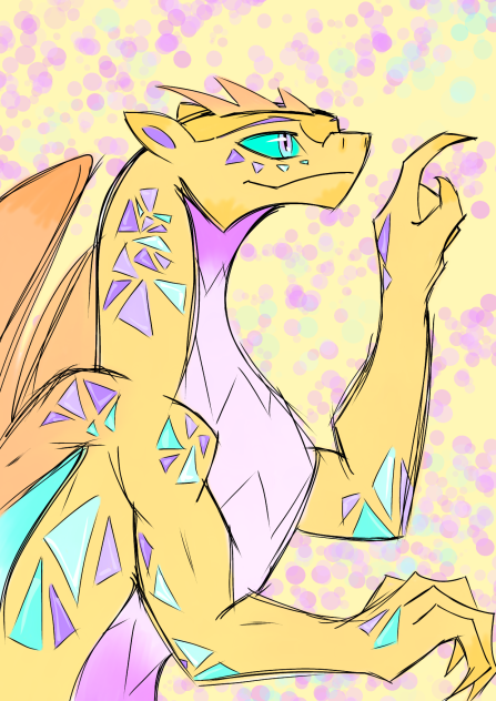 My dragon Oc 🤩💛🐉🌼