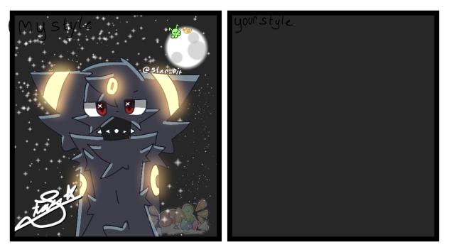 draw umbreon in ur style!(collab)