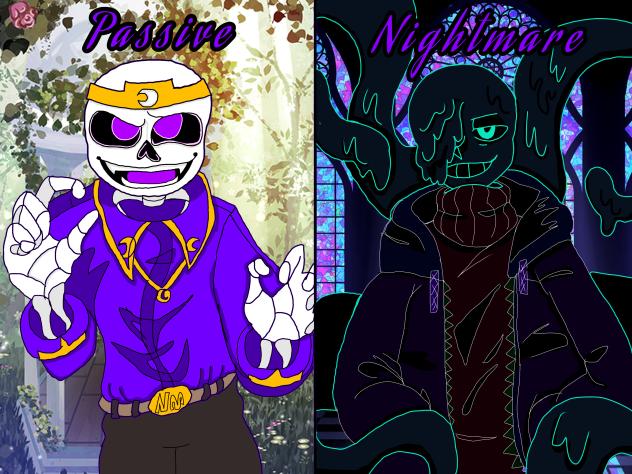 Nightmare sans off my art book