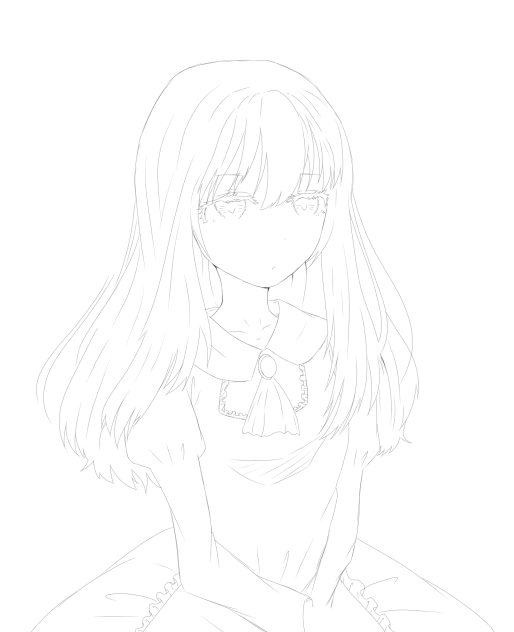 アロマさんの子の線画！