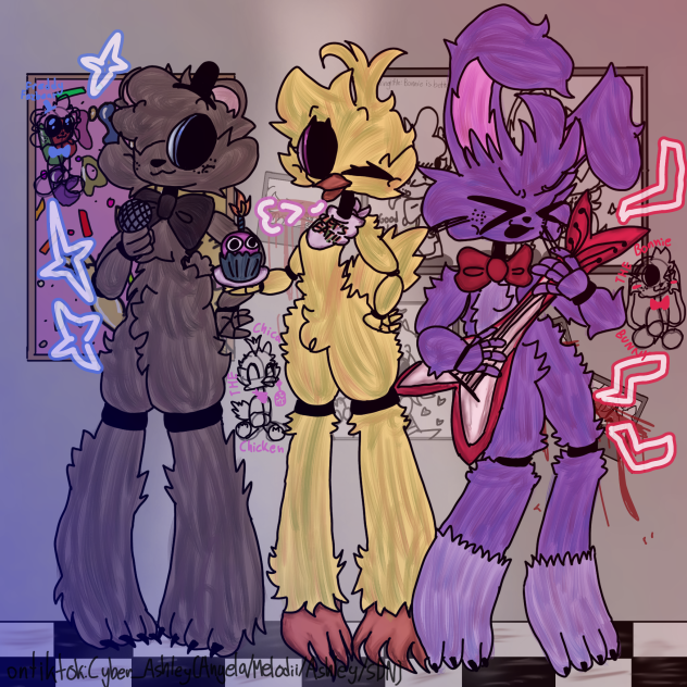 !✨🐰🐤🐻Five Nights At Freddy's Fanart🐻🐤🐰✨!