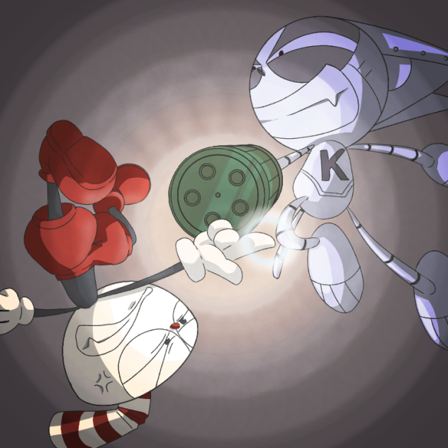 クロスオーバー「cuphead＆サイボーグクロちゃん」