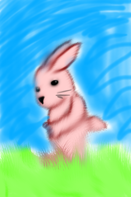 野原の子うさぎ