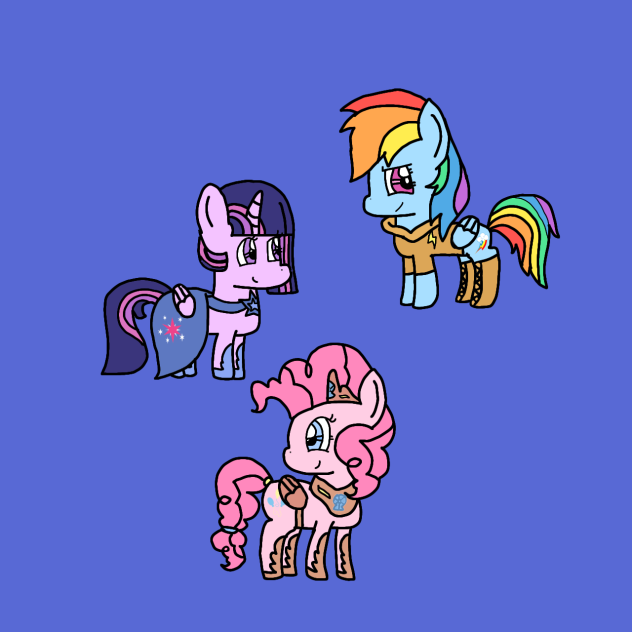 Twilight, Pinkie, and Rainbow Dash 🌈