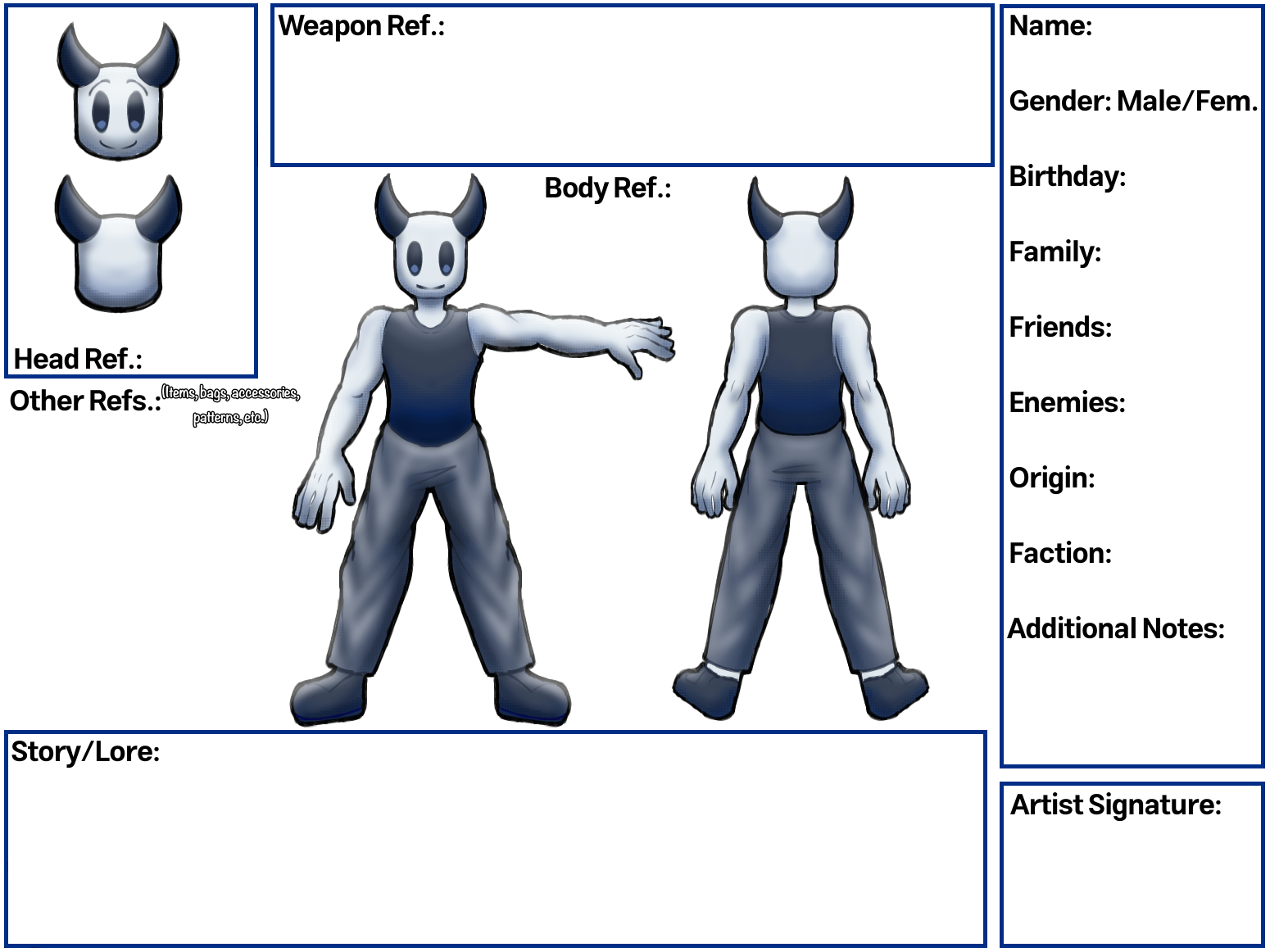 PHIGHTING! Oc Reference sheet - ibisPaint
